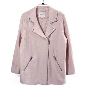 Monki Women’s Tweed Pink Biker Jacket NWOT - Size M